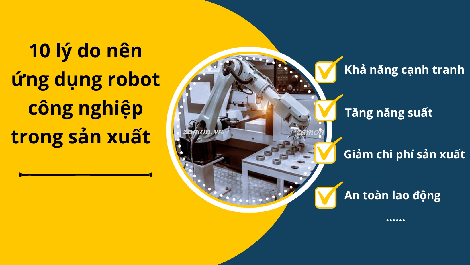 10 lý do nên ứng dụng robot công nghiệp trong sản xuất